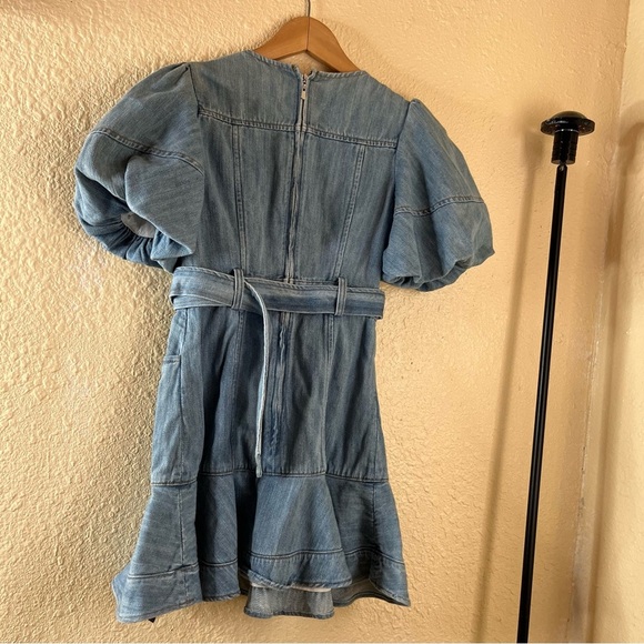 J.ing denim mini dress size xs light wash nwt - Picture 7 of 7